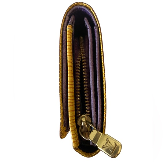 LOUIS VUITTON BILLETS TRESOR BIFOLD EPI LEATHER WALLET YELLOW - Picture 5 of 8